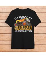 Im Ready To Crush Kindergarten Dinosaur First Day Of School Shirt Unisex Standard T-Shirt black s